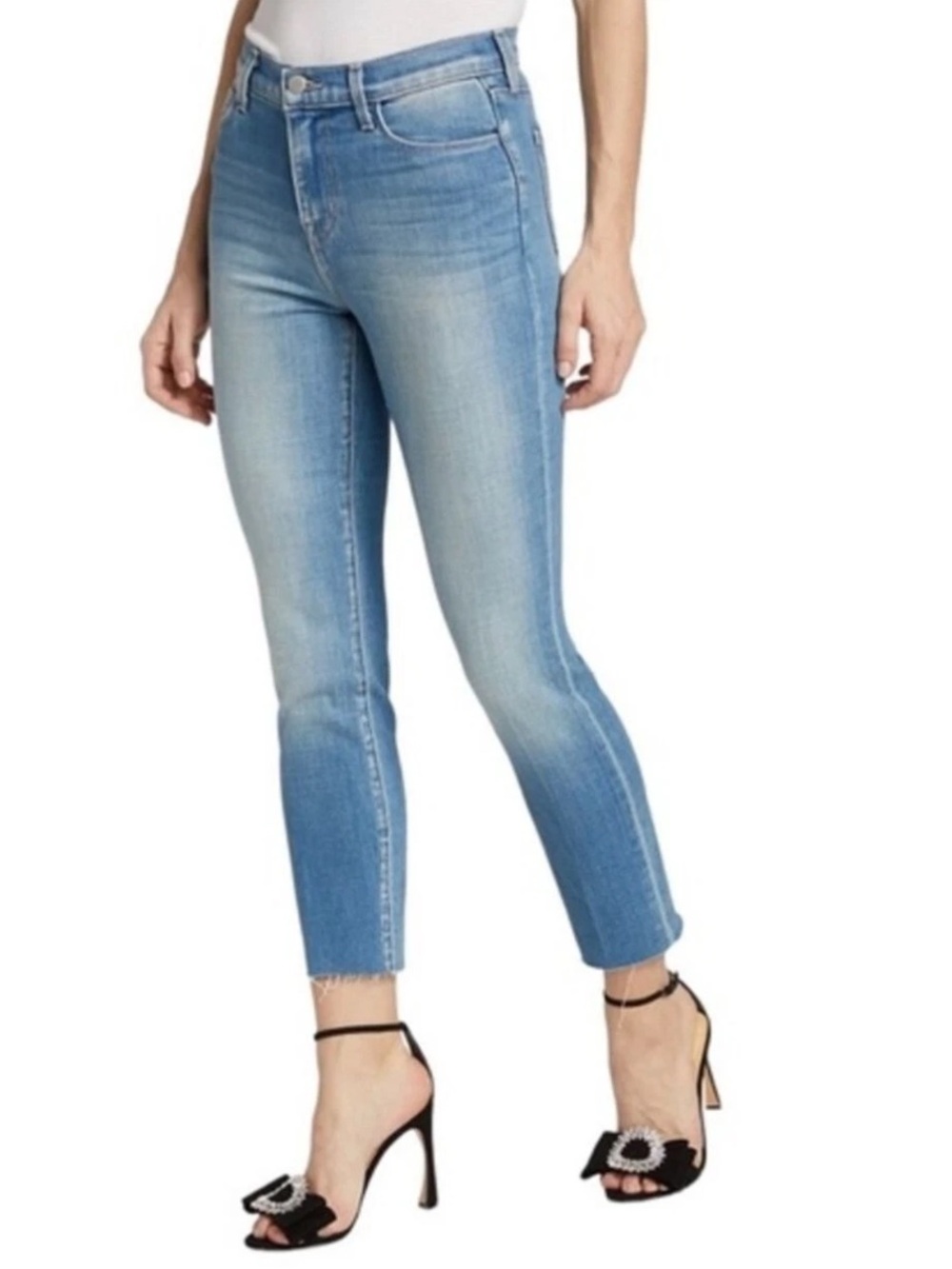 L’AGENCE Sada High Rise Slim Crop High Jeans in Camden, EUC, Size 24 - Picture 4 of 7